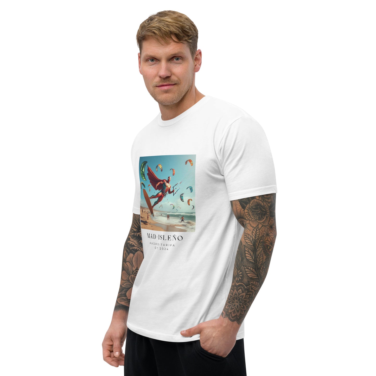 Camiseta Spiderman haciendo kite